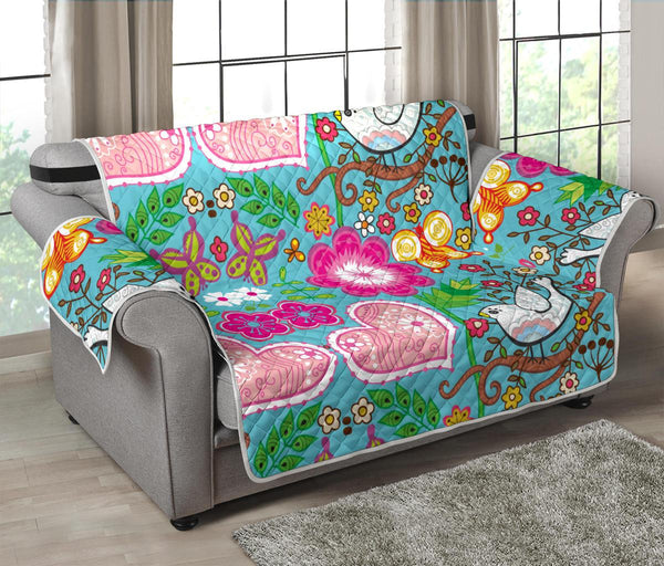 Love Birds Loveseat Sofa Cover - Your Amazing Design