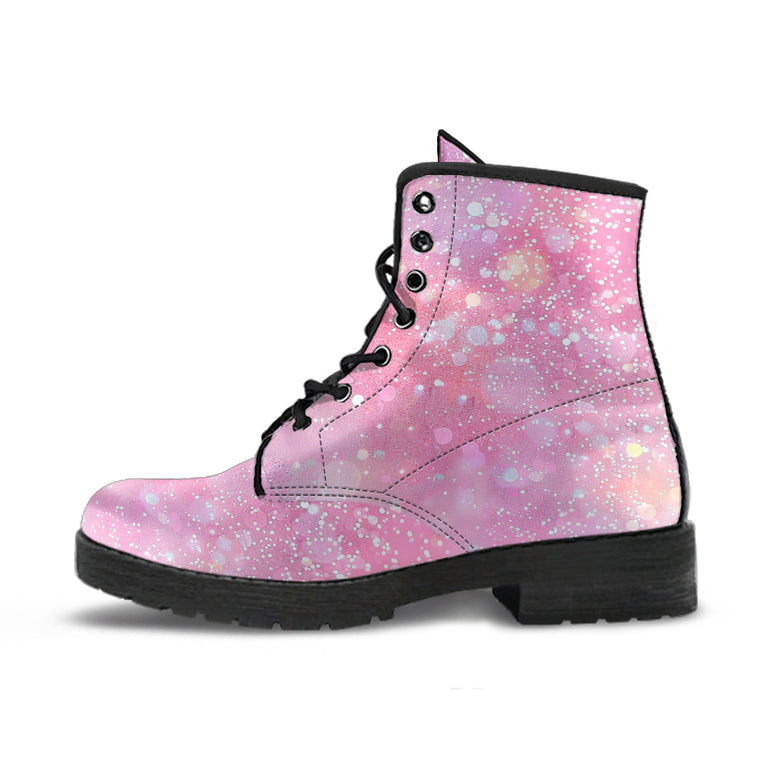 Pink glitter  boots