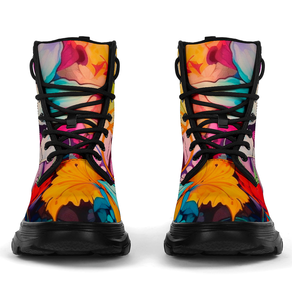 Wild Flowers Chunky Boots