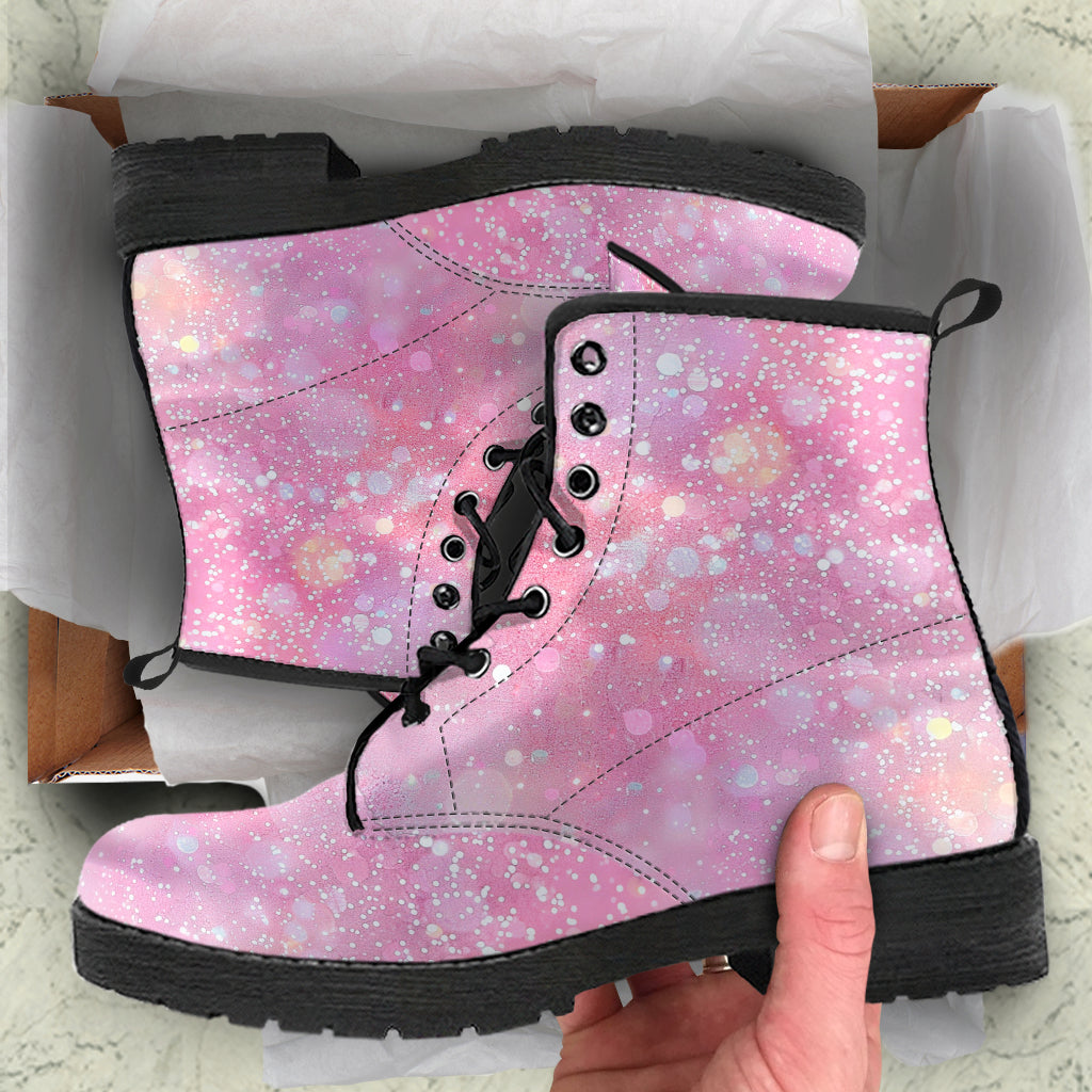 Pink glitter  boots