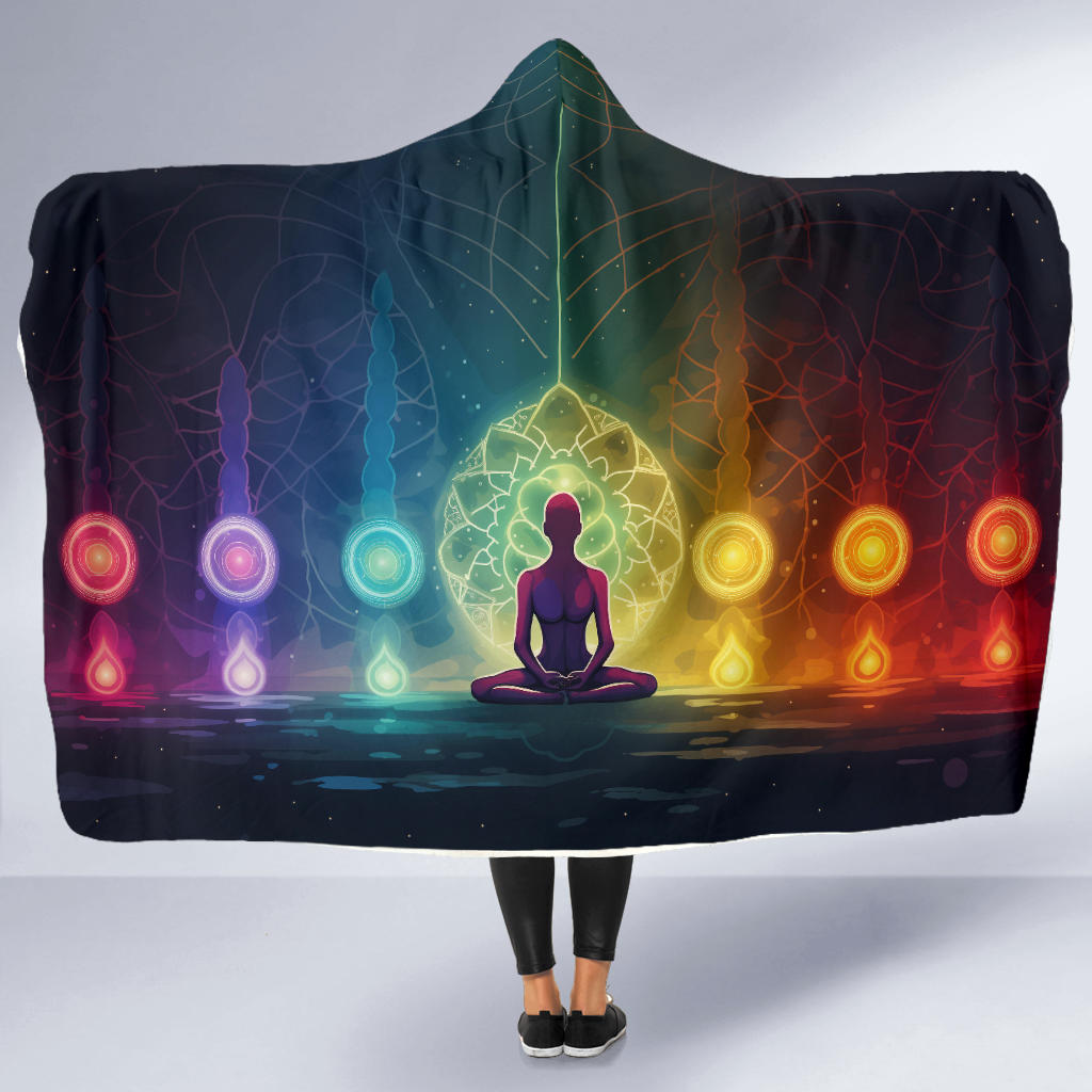 7 Chakras Hooded Blanket