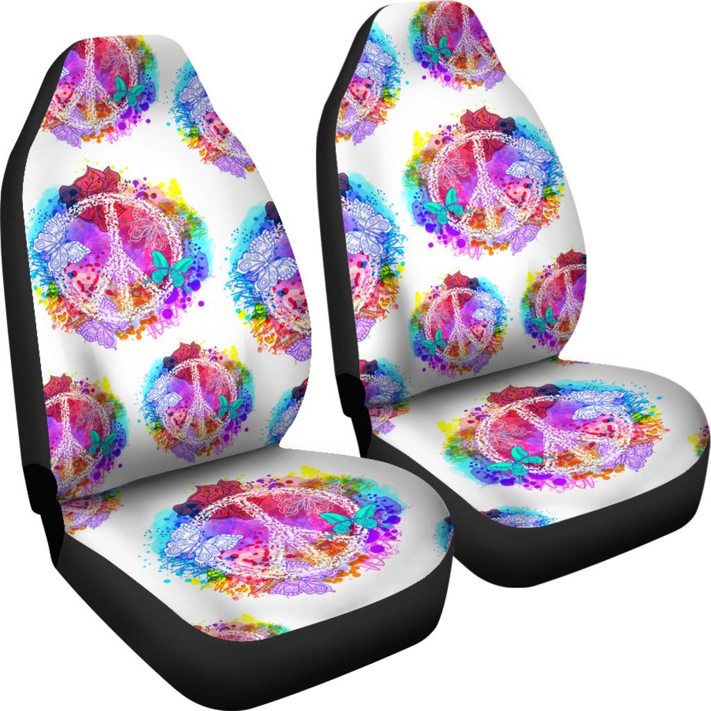 Colors Of Peace Car Seat Covers