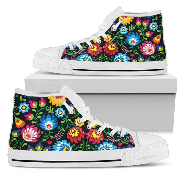 Floral high top shoes - Your Amazing Design