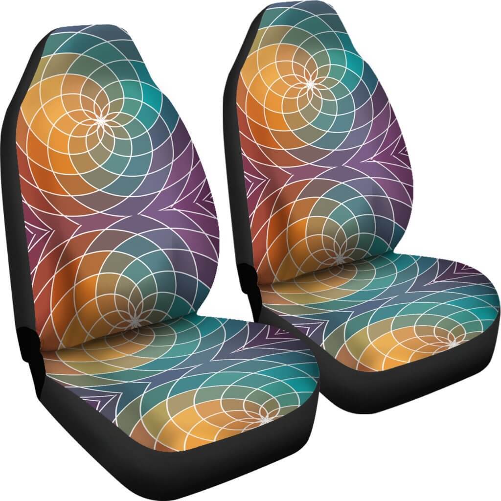 Flower Of Life Mandala Car Seat Covers