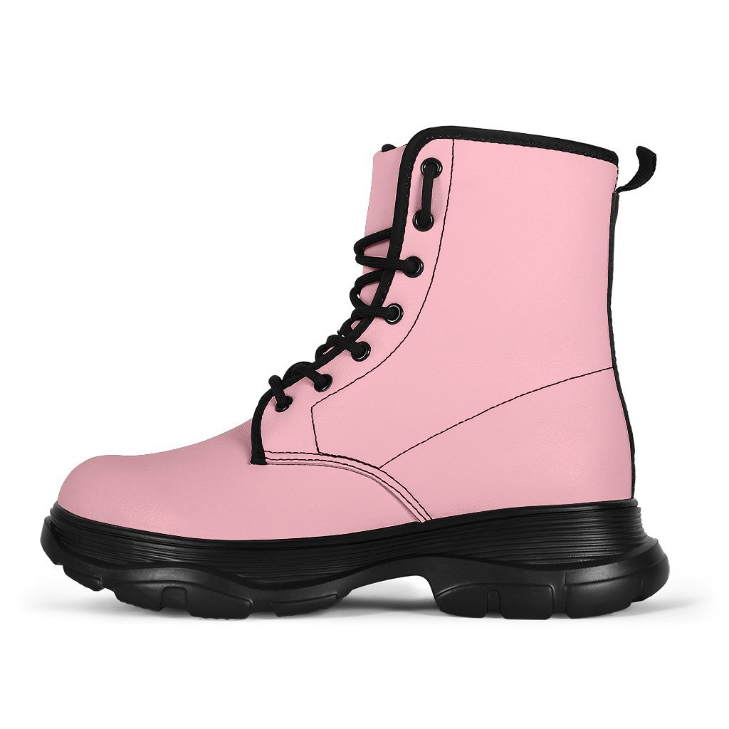 Pink Chunky Boots