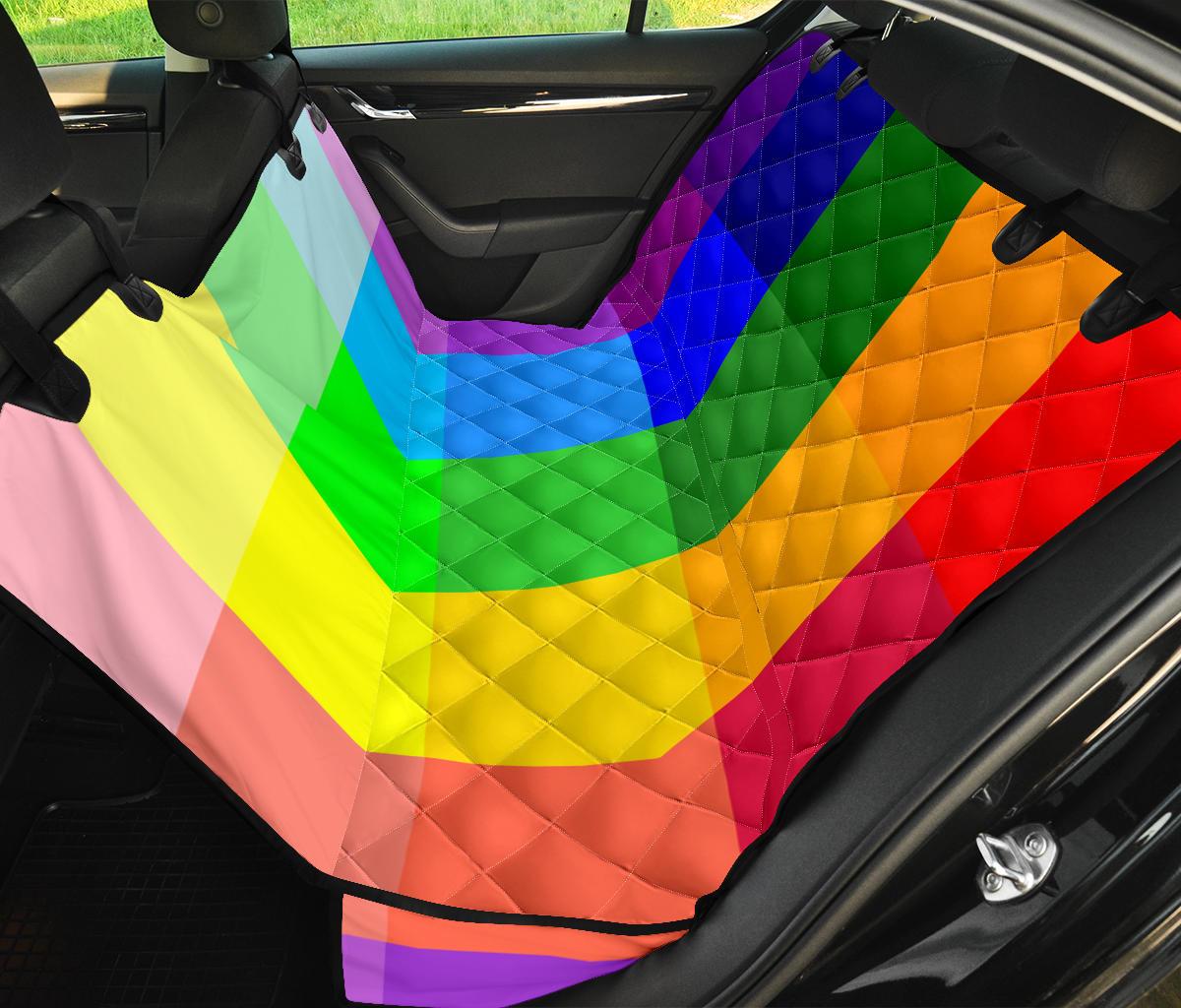 Rainbow Spectrum Pet Seat Covers - Your Amazing Design