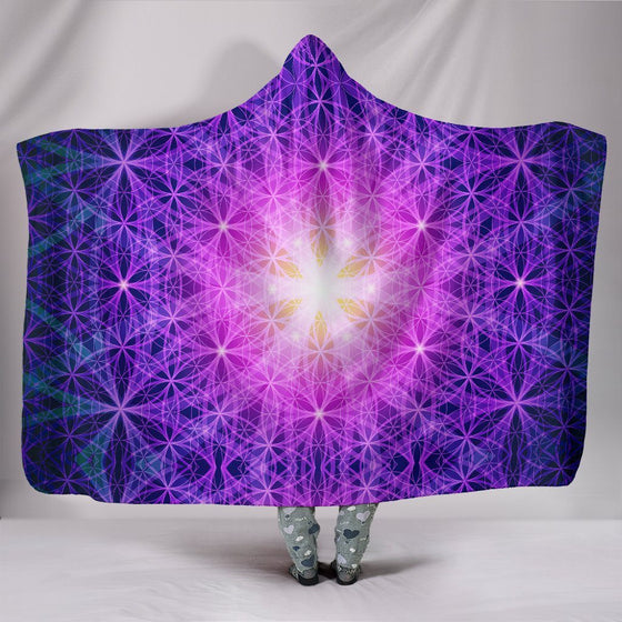 Sacred Geometry Hooded Blanket