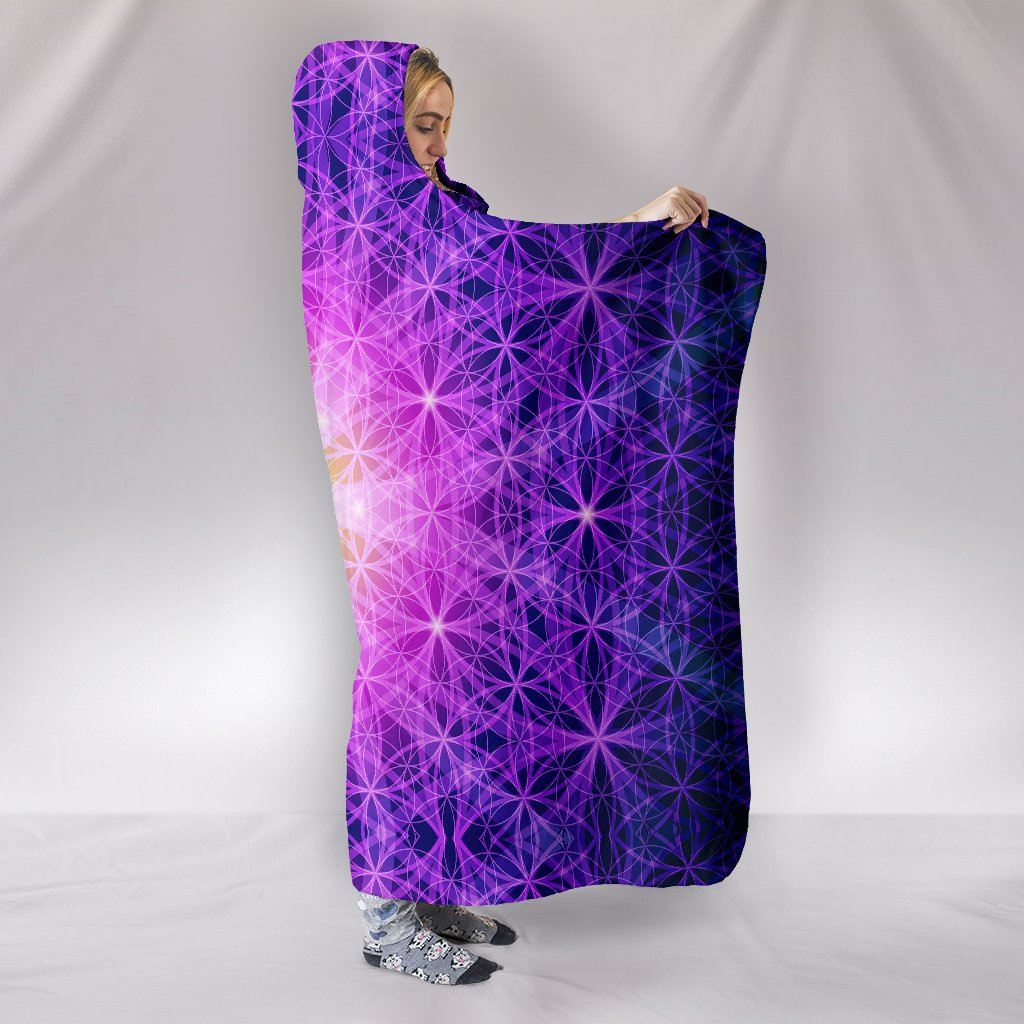 Sacred Geometry Hooded Blanket