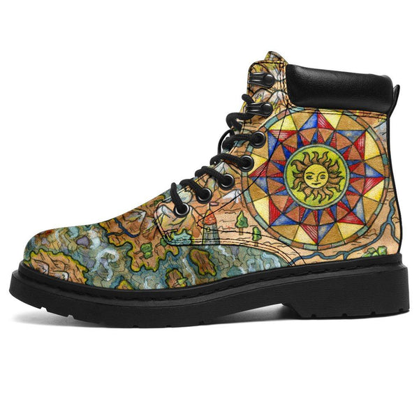 Treasure map all weather boots - Your Amazing Design